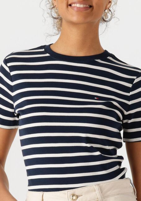 Zwarte TOMMY HILFIGER T-shirt SLIM CODY C-NK SS - large