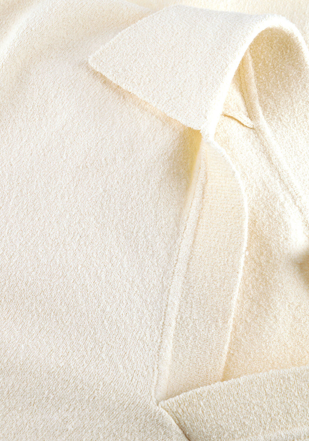 Ecru PROFUOMO Polo POLO OPEN COLLAR COTTON CREPE - large