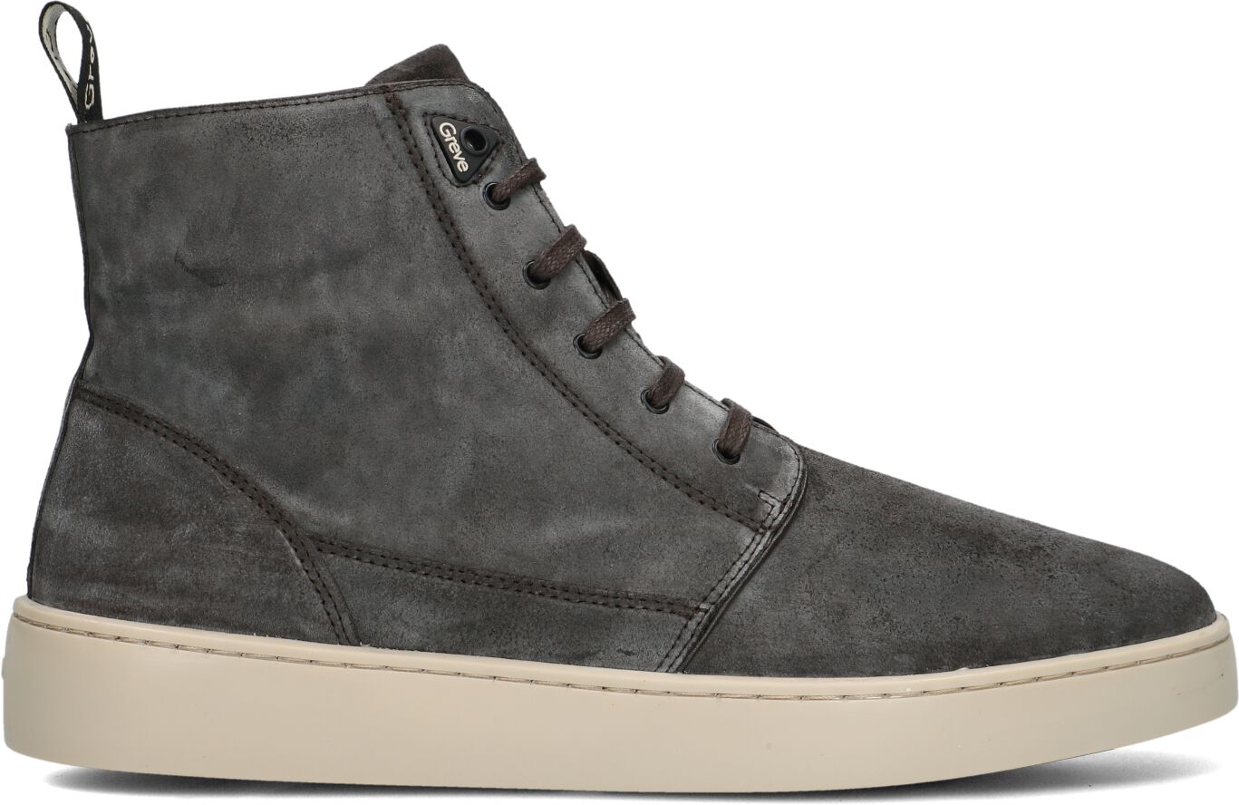 Greve Hoge Sneakers Heren Wave 2520, Maat: 43,5, Materiaal: Suède, Kleur: Grijs