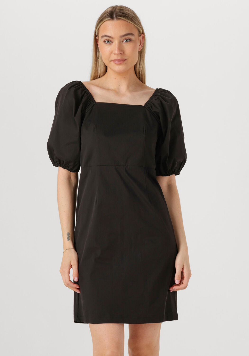 Co'Couture Mini Jurk Dames Sannacc Knot Dress, Maat: S, Kleur: Zwart afbeelding 1