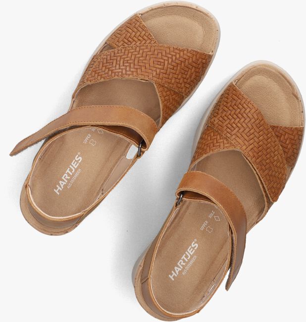 bruine hartjes sandalen met hak jazz