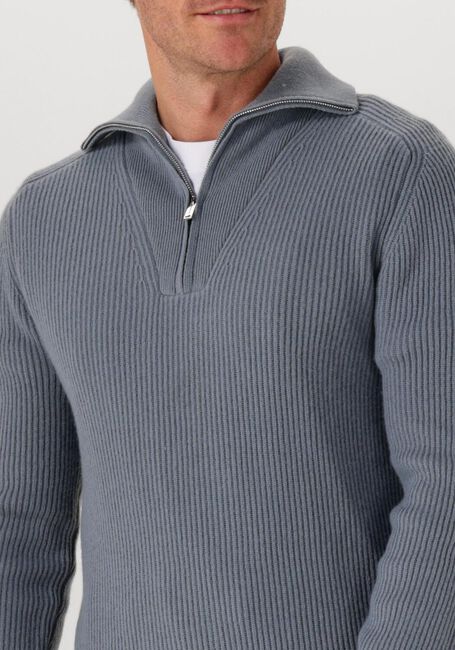 Grijze PROFUOMO Trui PULLOVER HALF ZIP - large