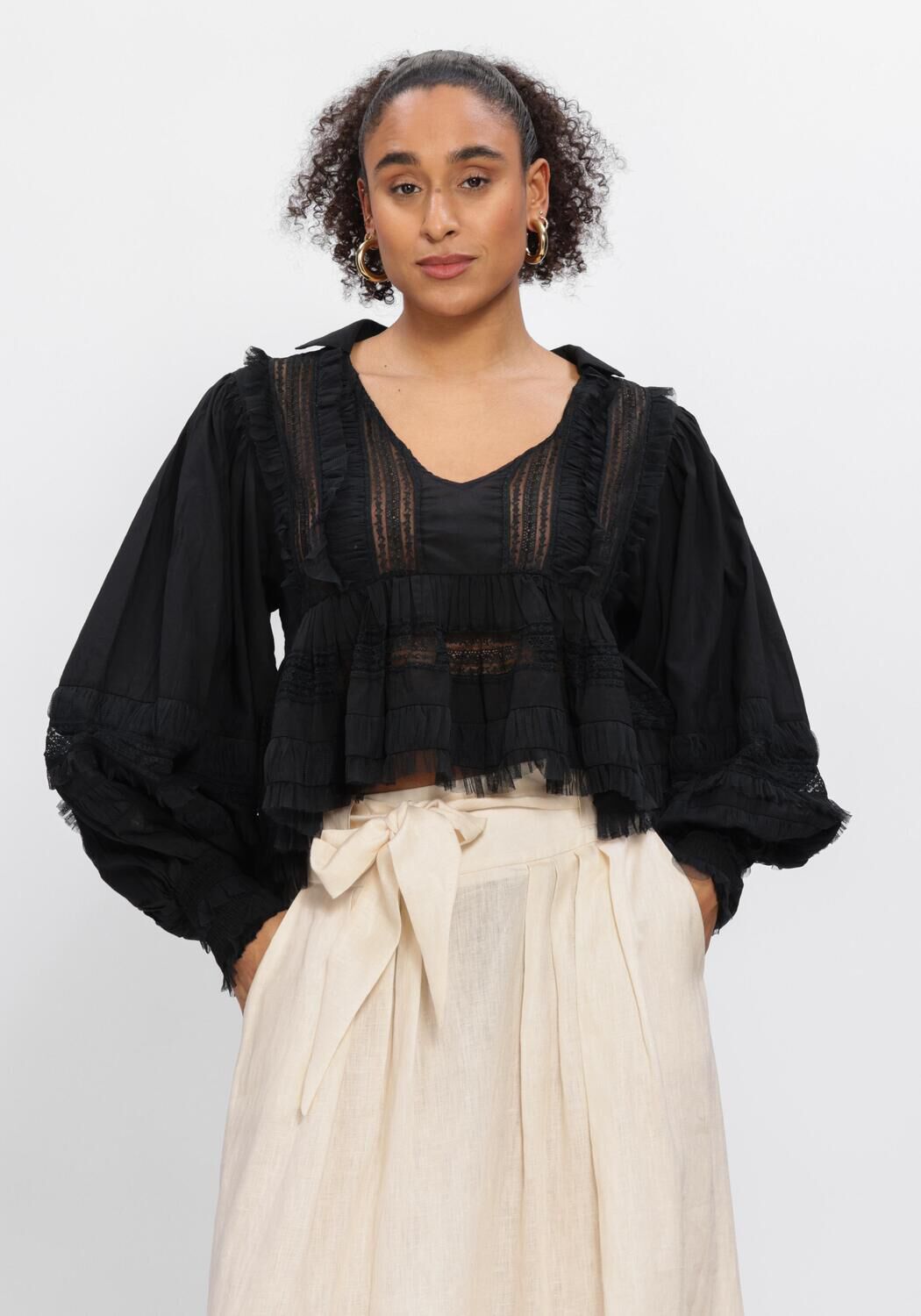 Mes Demoiselles Blouse
Dames Melody, Maat: 38, Kleur: Zwart afbeelding 1