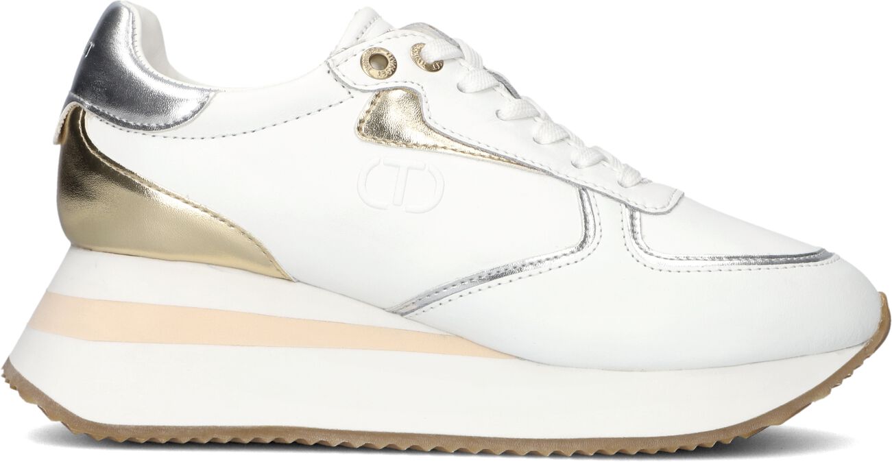 Twinset Milano Lage Sneakers Dames 241tcp080, Maat: 39, Materiaal: Leer