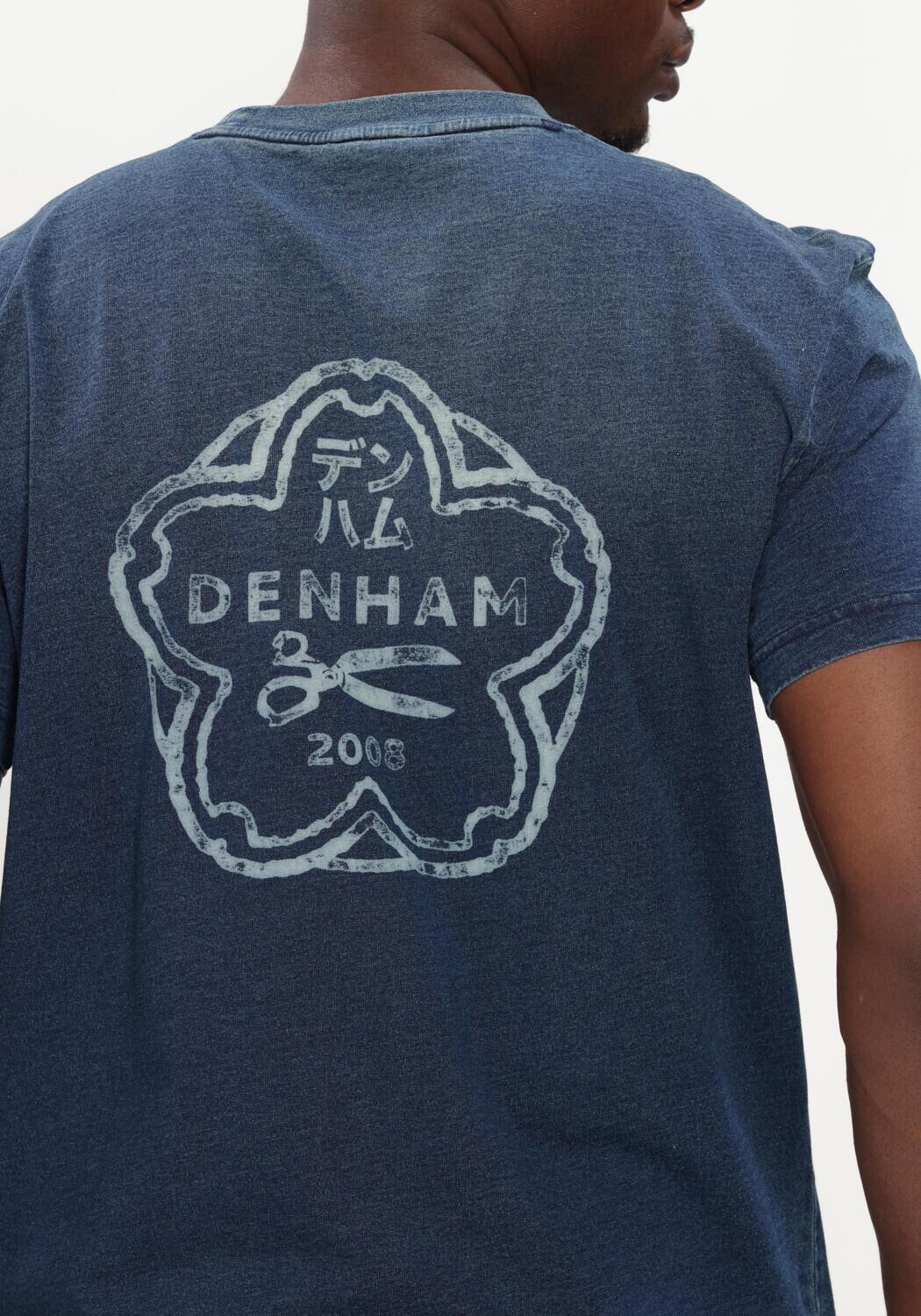 Donkerblauwe DENHAM T-shirt YUGEN SS TEE - large