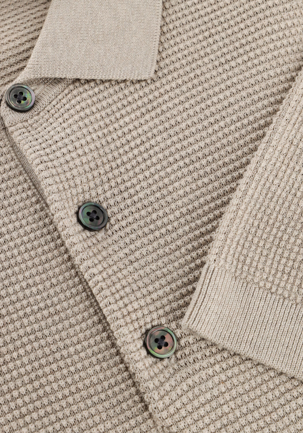 Beige PROFUOMO Polo POLO SS AERO EASE WAFFLE STRUCTURE - large