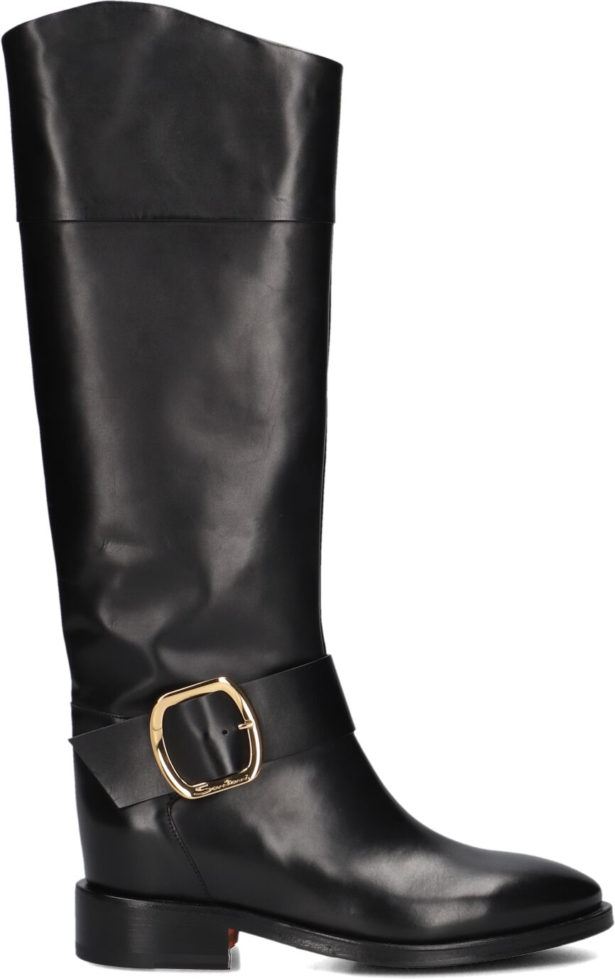 Santoni Laarzen
Dames Wshm70235bj2b, Maat: 39, Materiaal: Leer, Kleur: Zwart