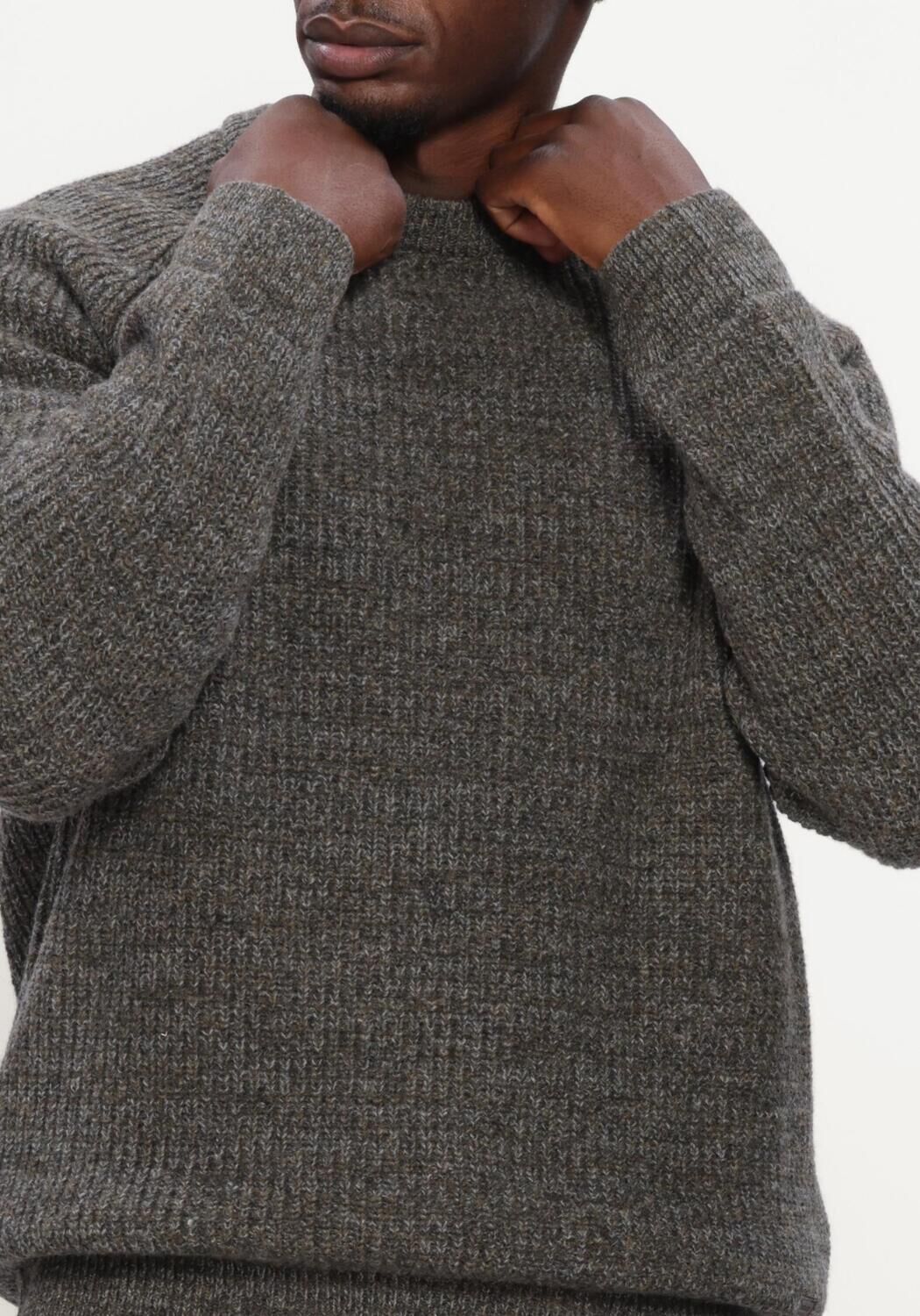 Groene BARBOUR Trui HORSEFORD CREW NECK JUMPER - large