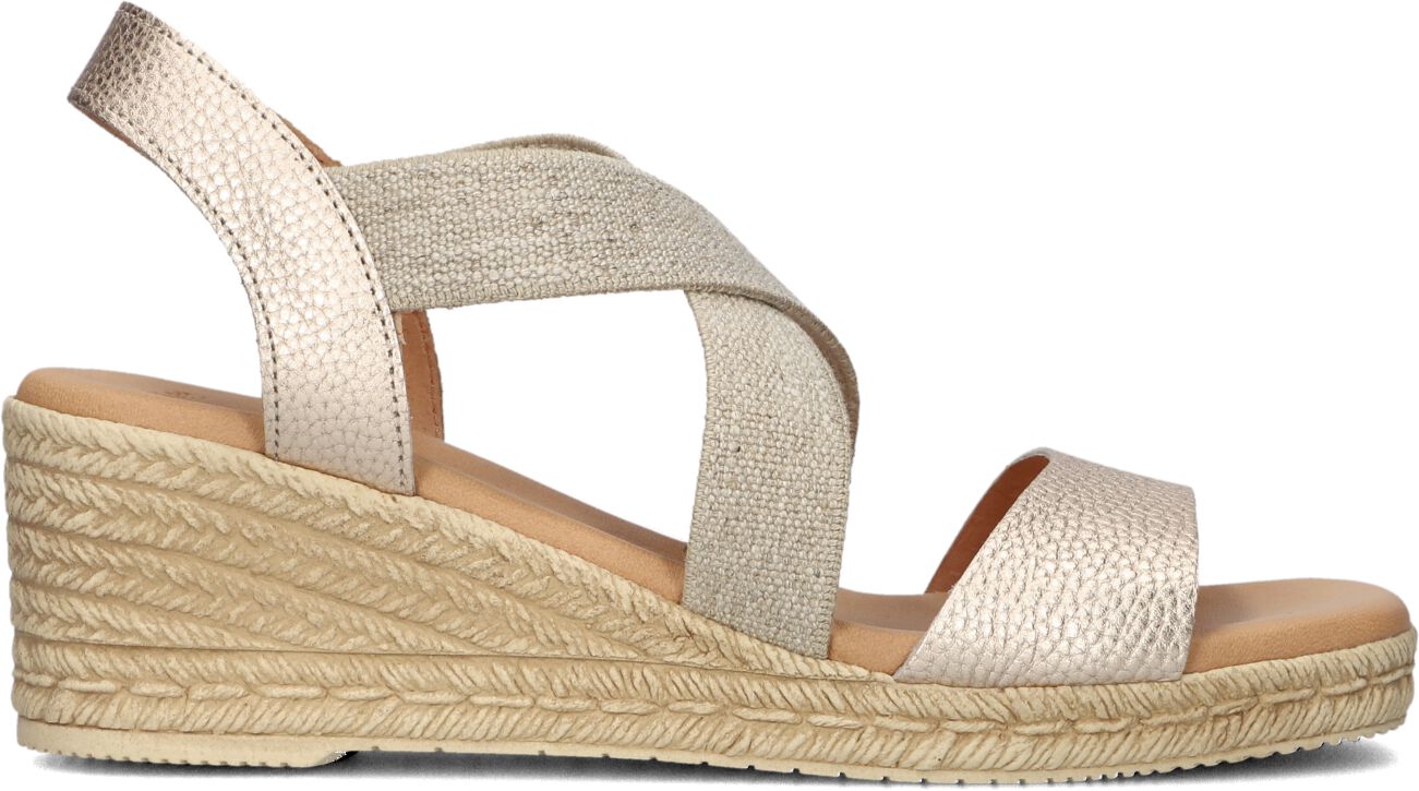 Stefano Lauran Sandalen
Dames Met Kruis Sandaal Sleehak, Maat: 38, Materiaal: Leer, Kleur: Goud
