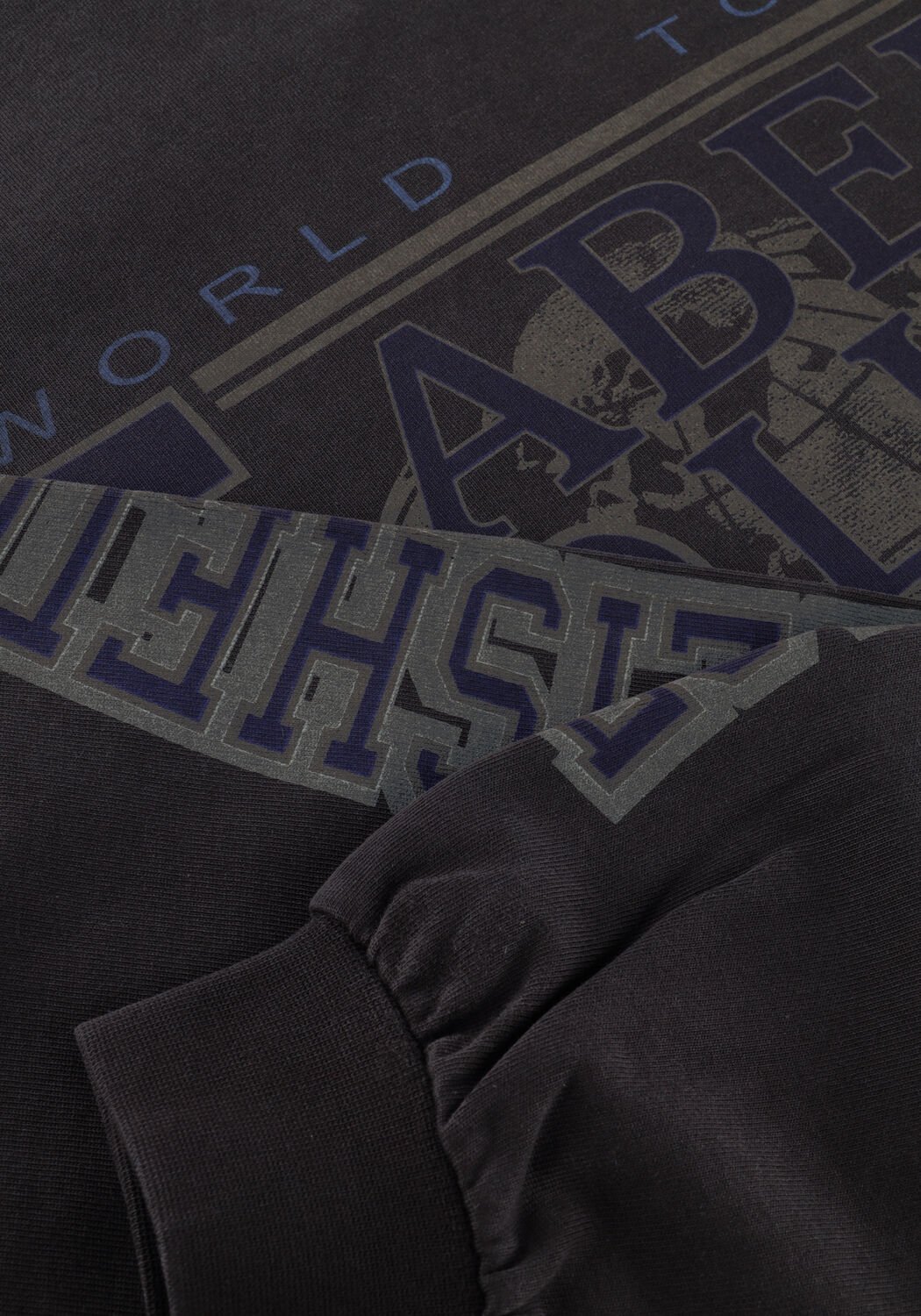 Zwarte ALIX THE LABEL Top LADIES KNITTED LABEL CLUB LONGSLEEVE T-SHIRT - large