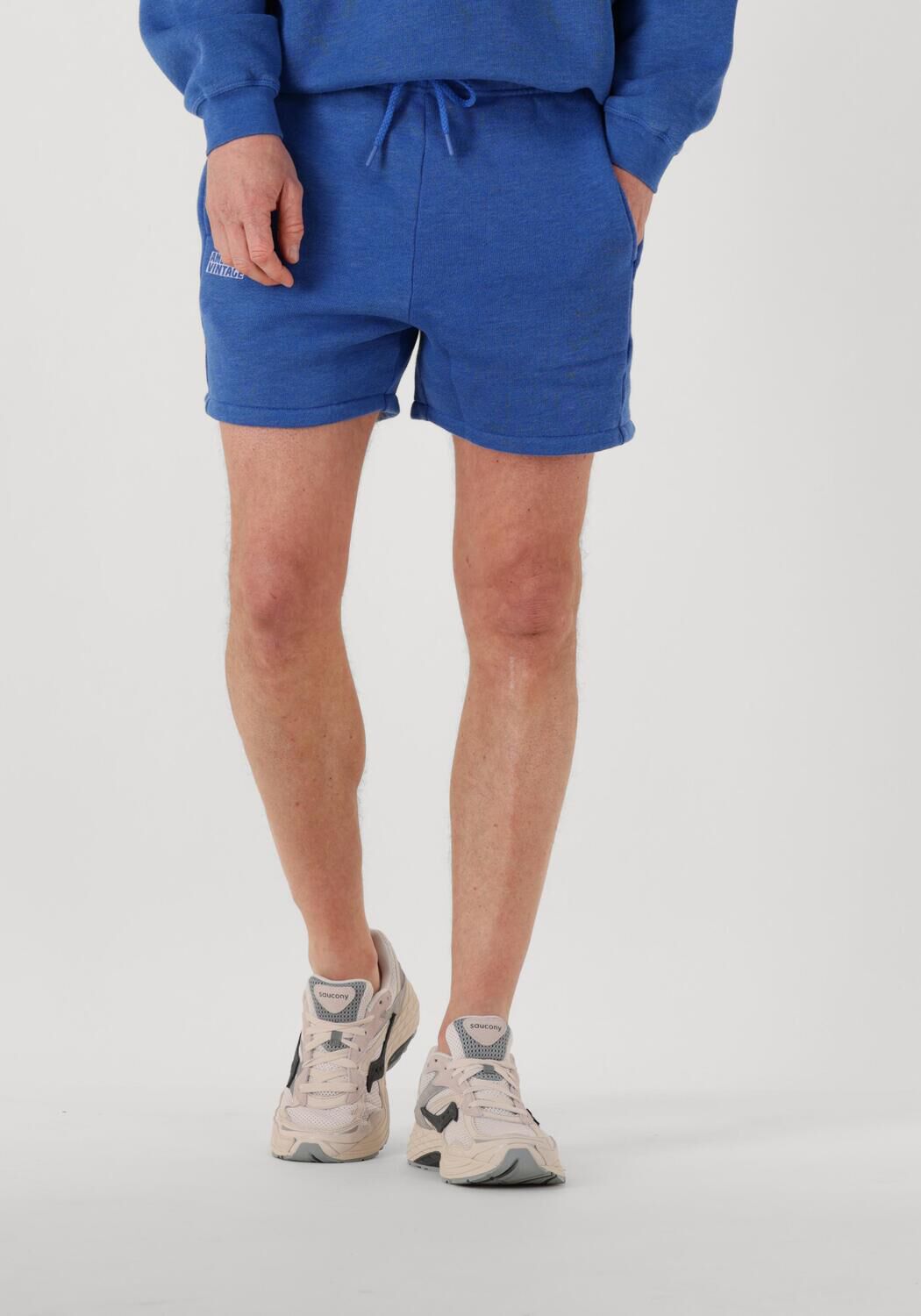 American Vintage Korte Broek Heren Doven Shorts H, Maat: L, Kleur: Blauw