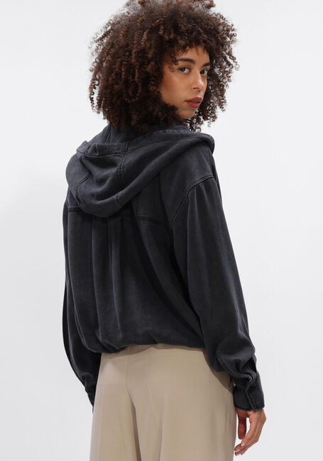 Zwarte CLOSED Blouses SHIRT WITH HOOD - large