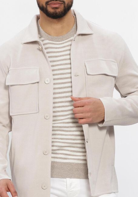 Beige LARDINI Overshirts KNIT JACKET - large