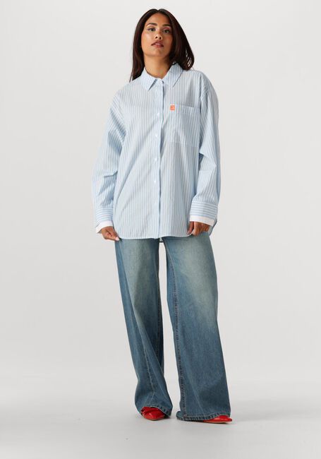 Lichtblauwe LOIS JEANS Wide jeans SKATER LOOSE - large