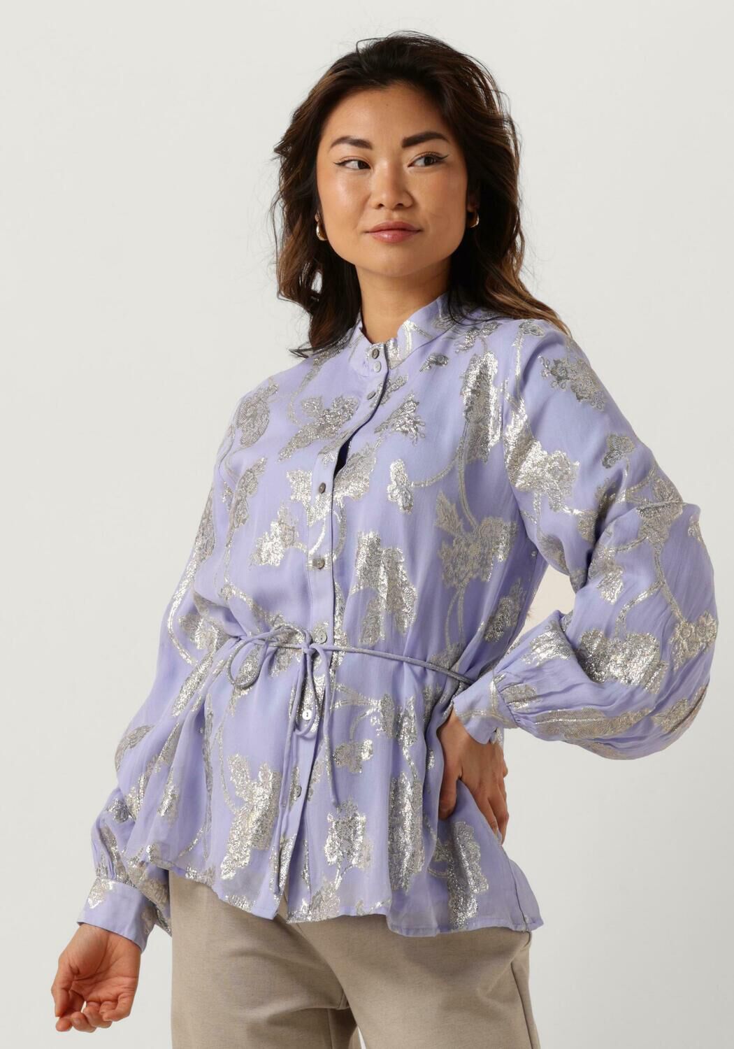 Bruuns Bazaar Blouse Dames Juneberry Charlottas Shirt, Maat: 34, Kleur: Lila