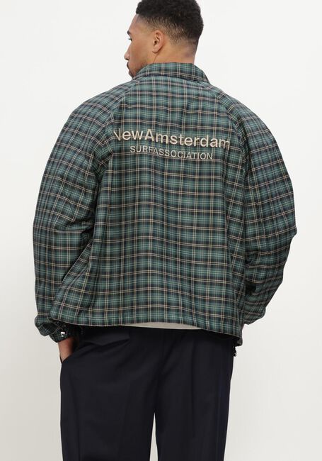 Groene NEW AMSTERDAM SURF ASSOCIATION Jack COACH JACKET - large