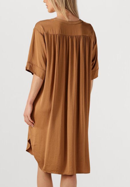 Bruine SUMMUM Midi jurk DRESS SILKY TOUCH - large