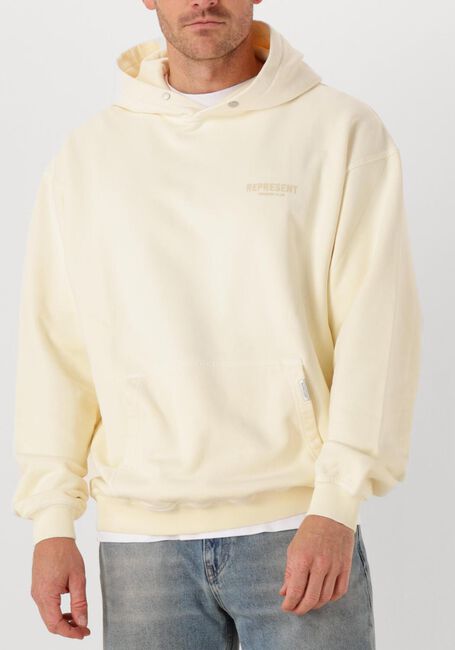 Creme REPRESENT Truien/vesten OWNERS CLUB HOODIE - large