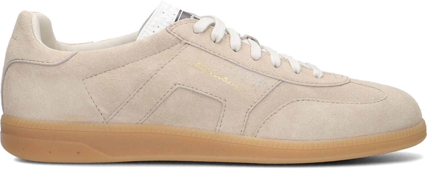 Santoni Lage Sneakers Heren 21975, Maat: 40, Materiaal: Suède, Kleur: Beige