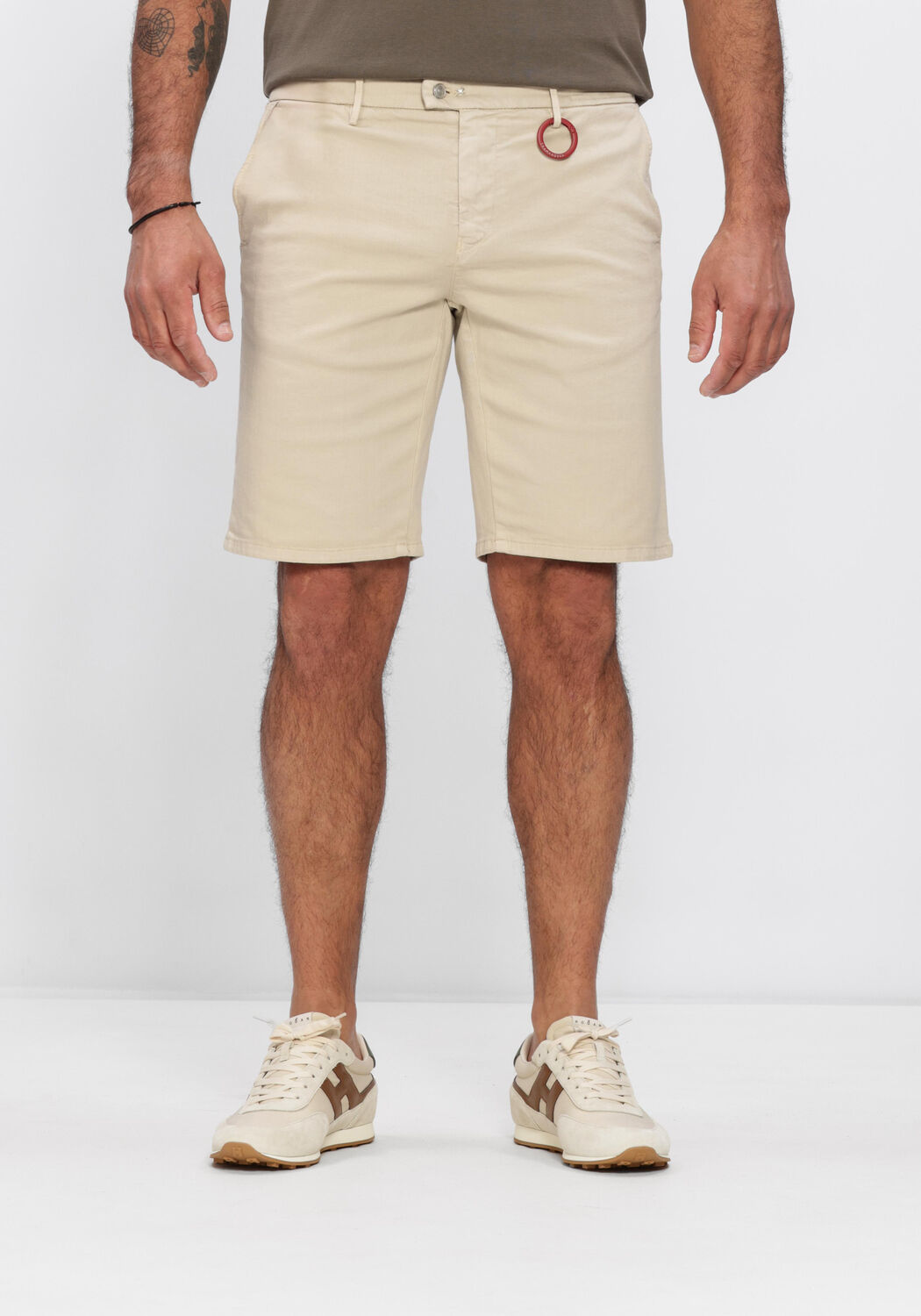 Tramarossa Korte Broek Heren Elia, Maat: 30, Kleur: Beige afbeelding