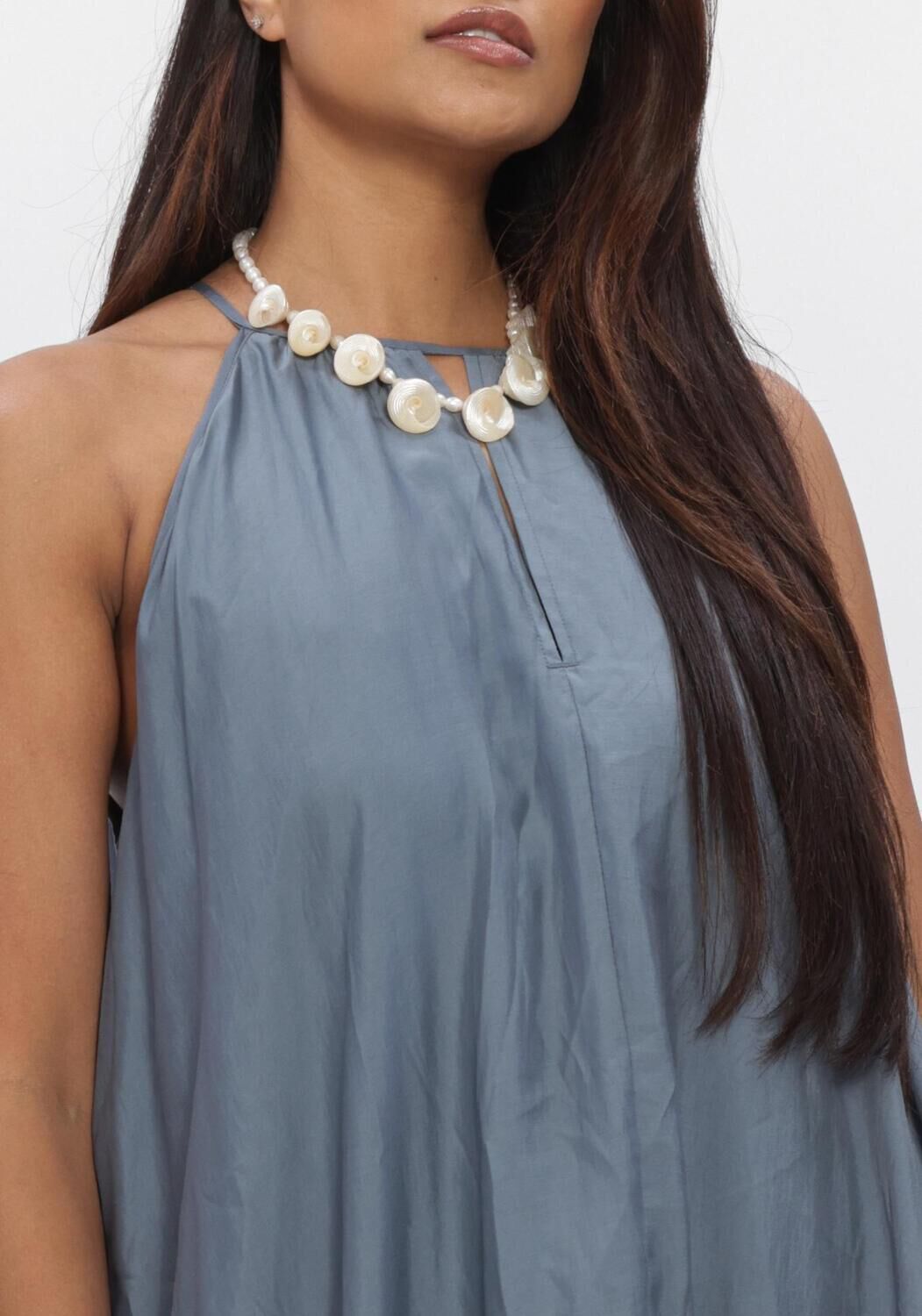 Blauwe COPENHAGEN MUSE Midi jurk CMMOLLY-DRESS - large