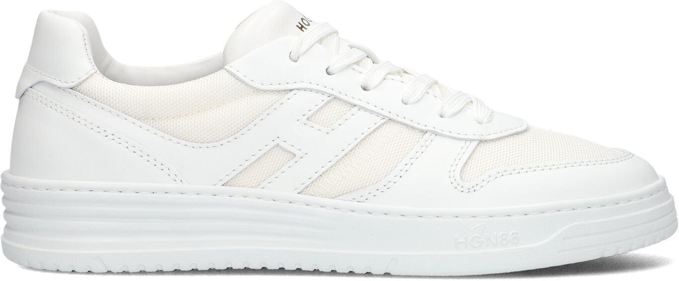Hogan Lage Sneakers Heren Hxm6300fg70, Maat: 45, Materiaal: Leer, Kleur: Wit