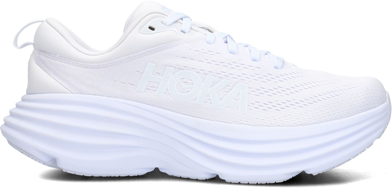 Hoka Lage Sneakers Dames Bondi 8, Maat: 38, Materiaal: Textiel, Kleur: Wit