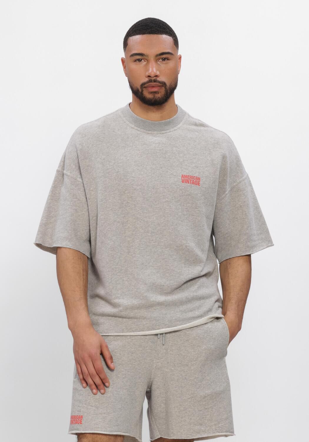 Grijze AMERICAN VINTAGE T-shirt NYZZOW T - large