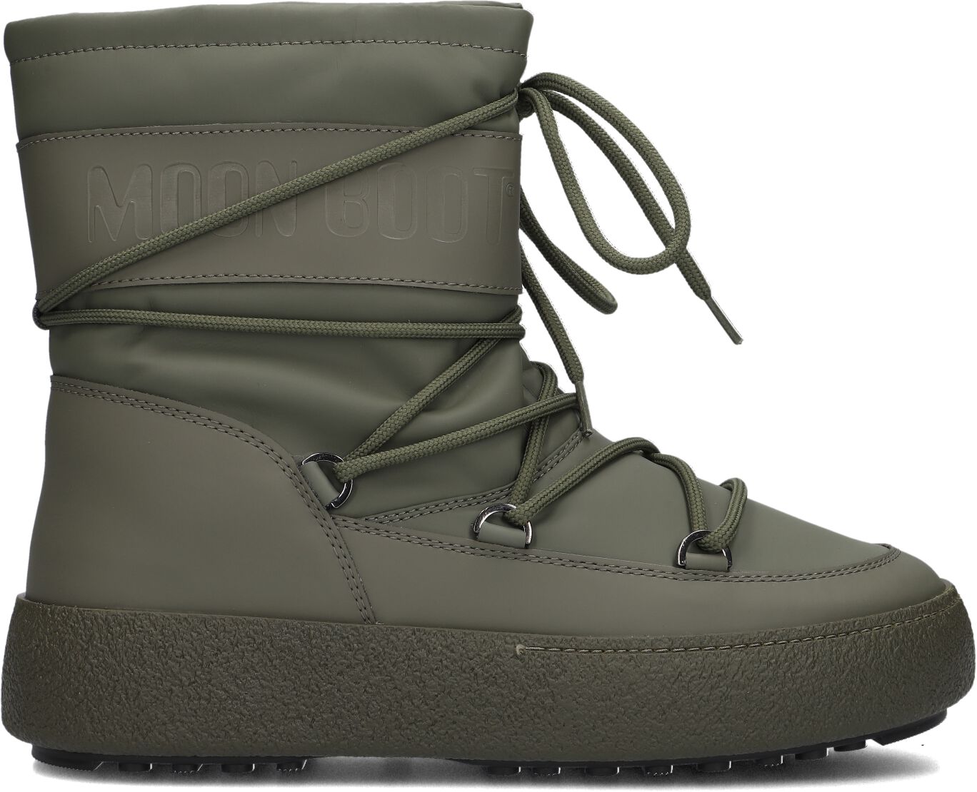 Moon Boot Snowboots Heren Mtrack Tube, Maat: 42, Materiaal: Rubber, Kleur: Groen