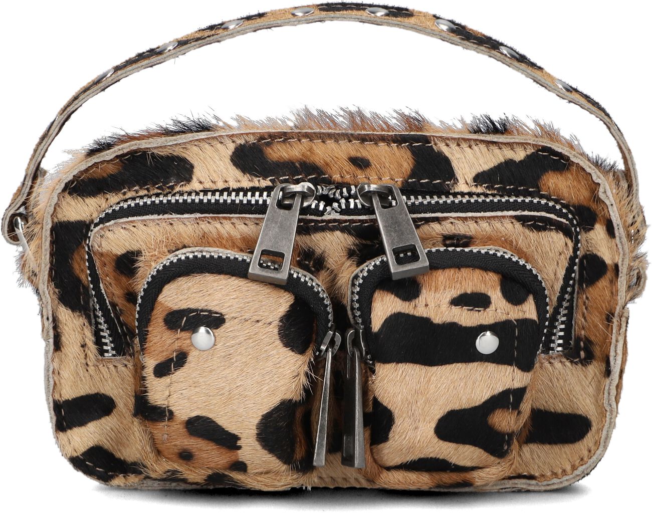 Núnoo Schoudertas
Dames Helena Deluxe, Materiaal: Ponyhair, Kleur: Camel afbeelding 1