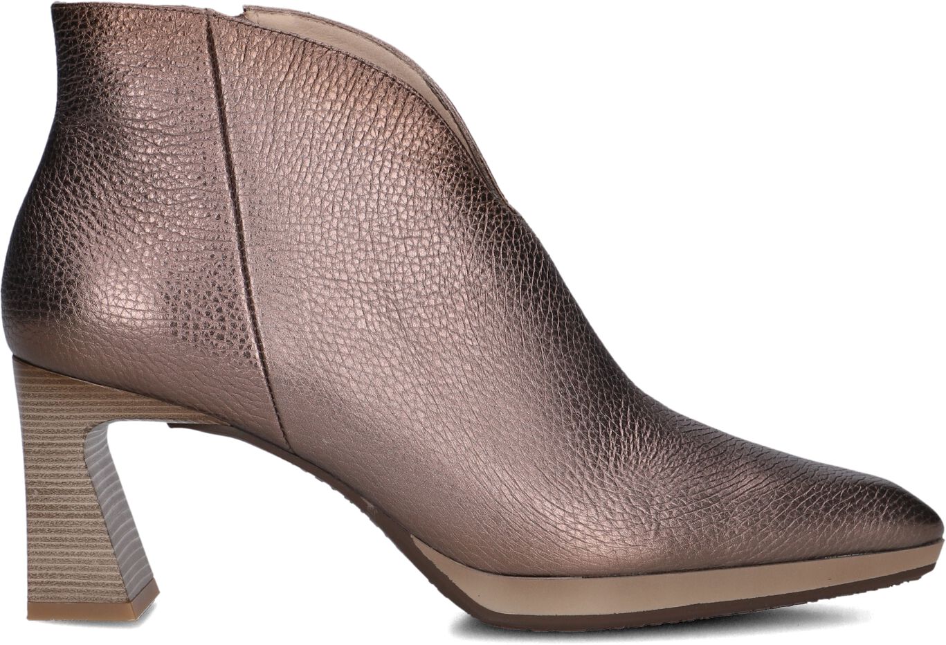 HISPANITAS Enkellaarsjes Dames Hi254270 Maat: 42 Materiaal: Leer Kleur: Bronskleurig