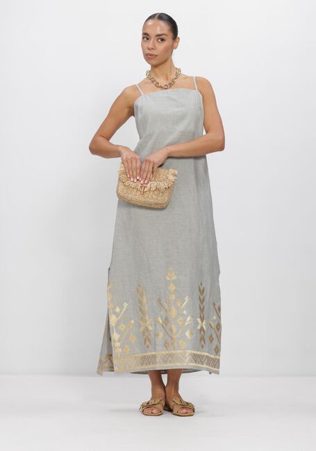 Lichtblauwe GREEK ARCHAIC KORI Maxi jurk S26K-2043211 - large
