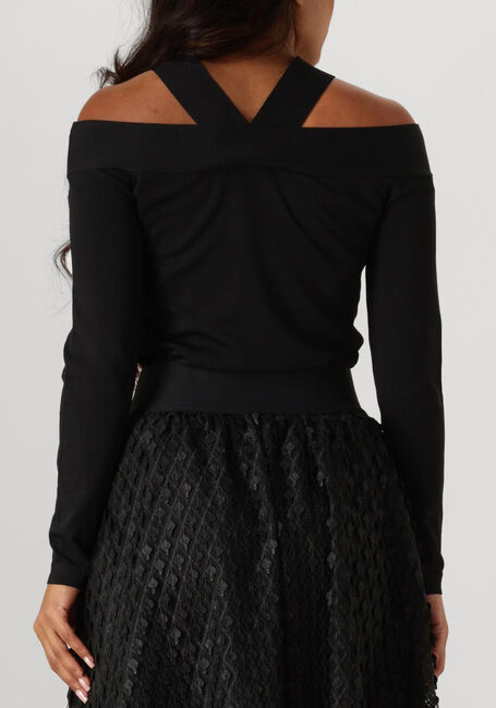 Zwarte SUMMUM Trui BARE SHOULDER TOP DULL - large