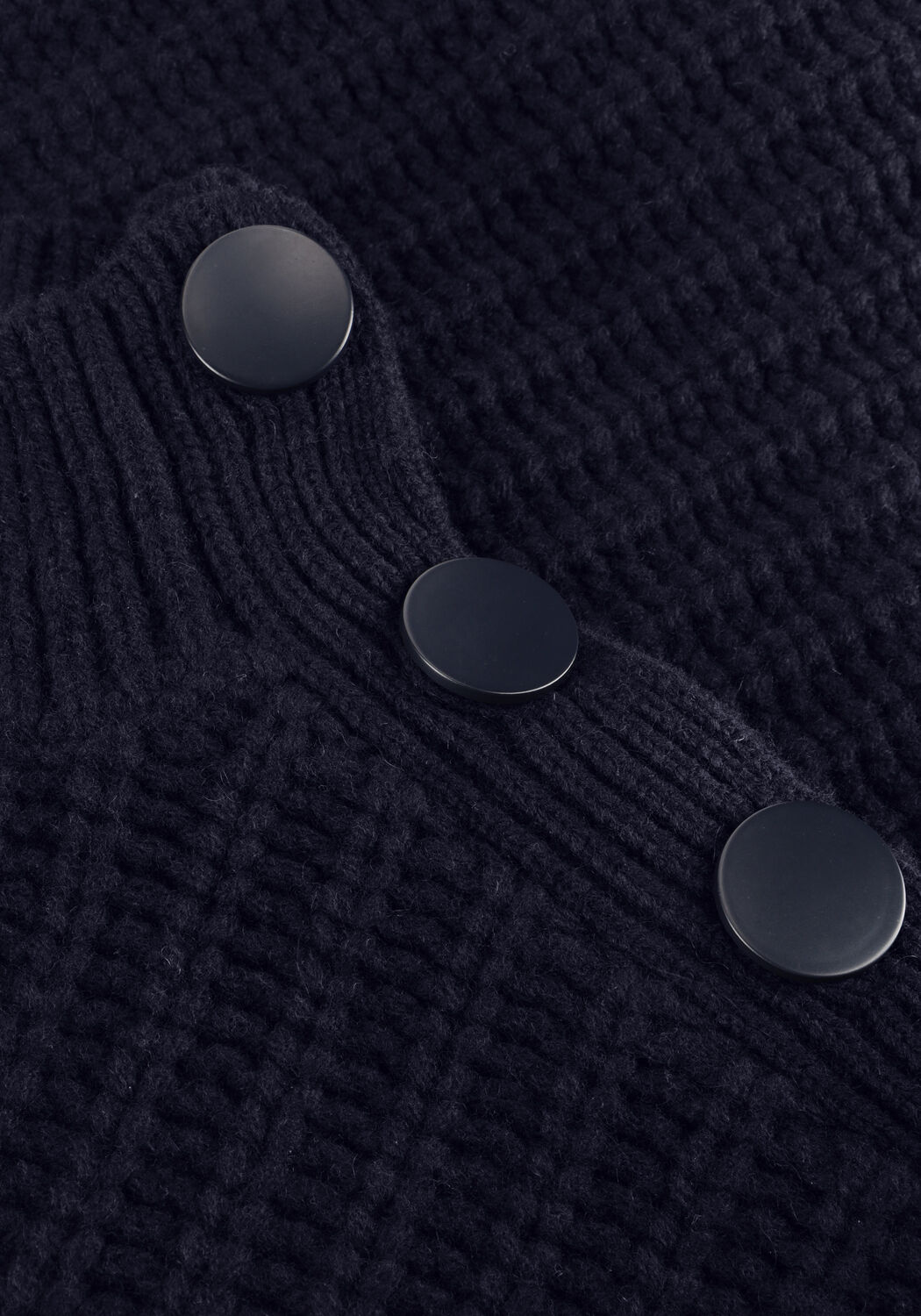 Blauwe DANTE6 Trui ADOUNA BUTTON WOOL SWEATER - large