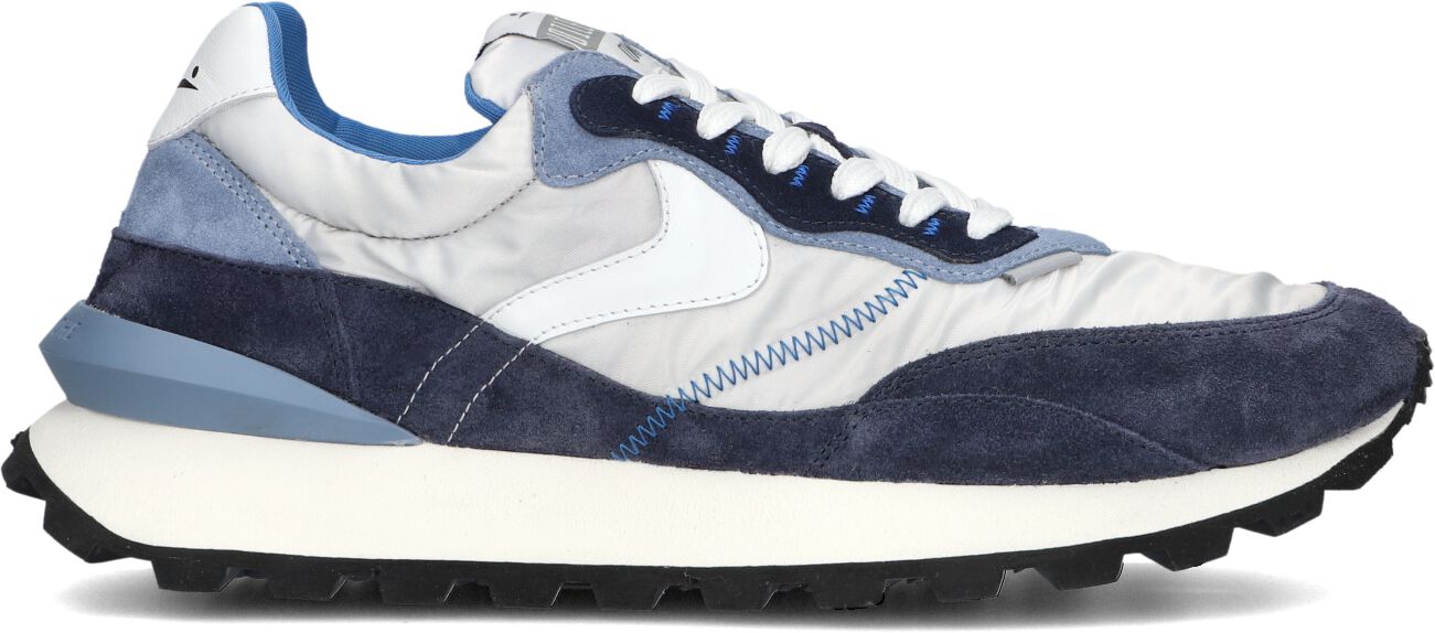 Voile Blanche Lage Sneakers Heren Qwark Hype Man, Maat: 40, Materiaal: Suède, Kleur: Blauw