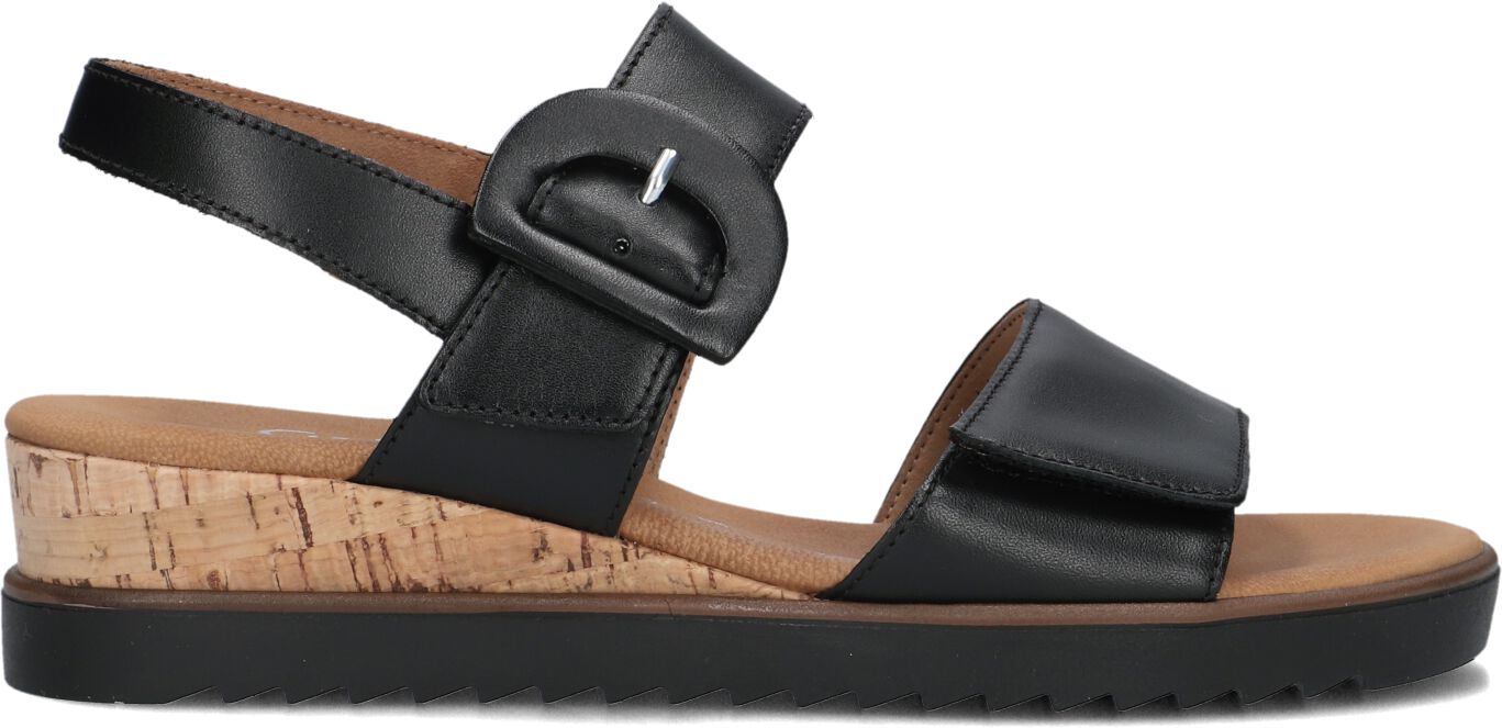 Gabor Sandalen
Dames 752, Maat: 39, Materiaal: Leer, Kleur: Zwart