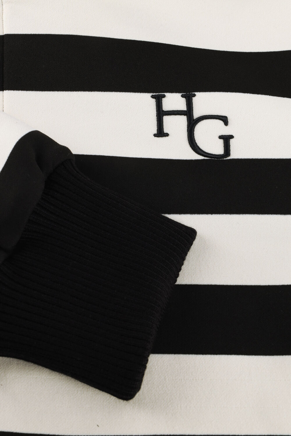 Zwarte HOUSE OF GRAVITY Sweater STRIPE VEST - large