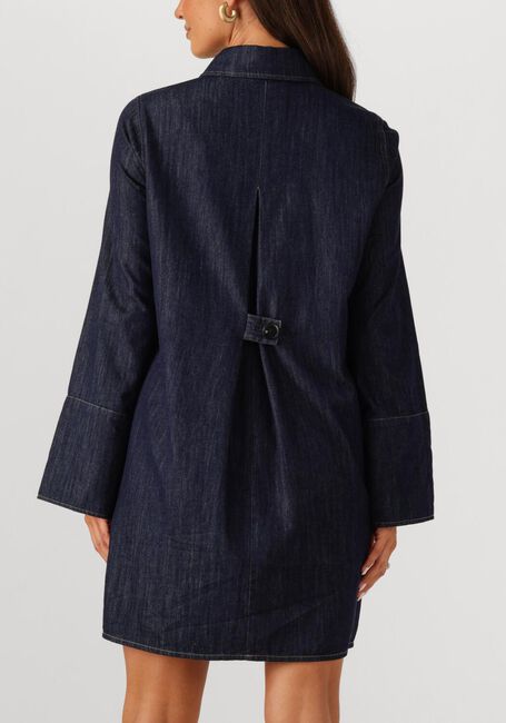 Donkerblauwe SECOND FEMALE Mini jurk DERA DENIM TUNIC DRESS - large
