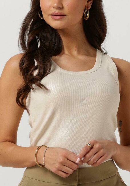 Gebroken wit SUMMUM Top RIB TANKTOP COTTON RIB - large