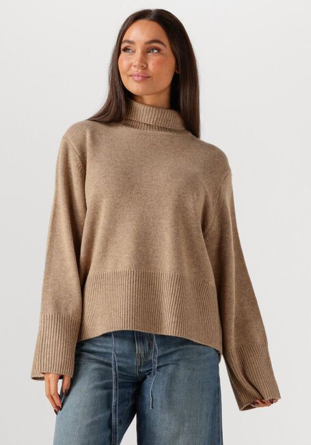 Beige SECOND FEMALE Coltrui ALPHA KNIT T-NECK - large