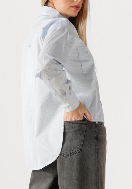 Lichtblauwe CLOSED Blouses CROPPED FRONT OVERSIZED - large