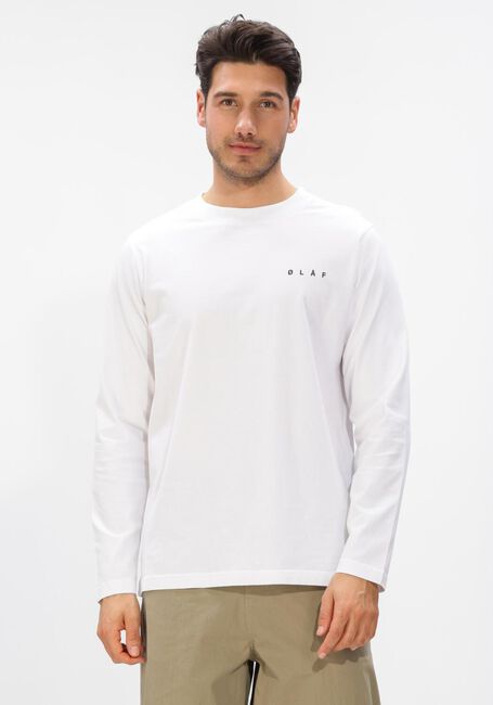Witte OLAF HUSSEIN T-shirt TAPE PALETTE LS TEE - large