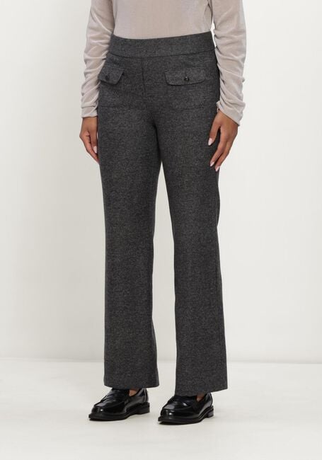 Donkergrijze LUISA CERANO Pantalon BABYFLARE AUS PUNTO-MILANO - large