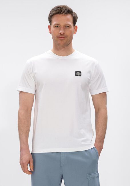 Witte STONE ISLAND T-shirt SS T-SHIRT S0013 - large