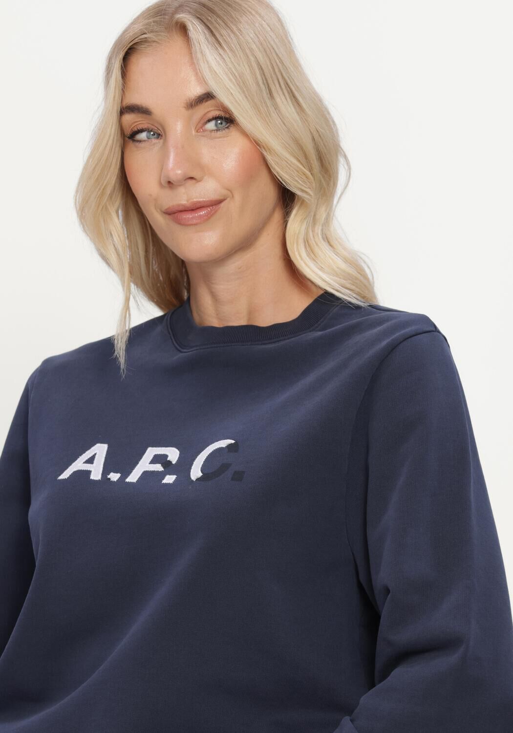 Blauwe APC Sweater SWEATSHIRT APC VINTAGE - large
