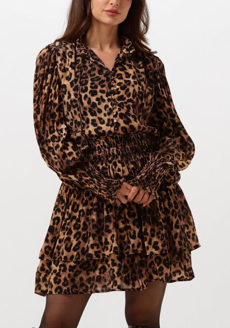 Bruine JANICE Mini jurk ARI - large