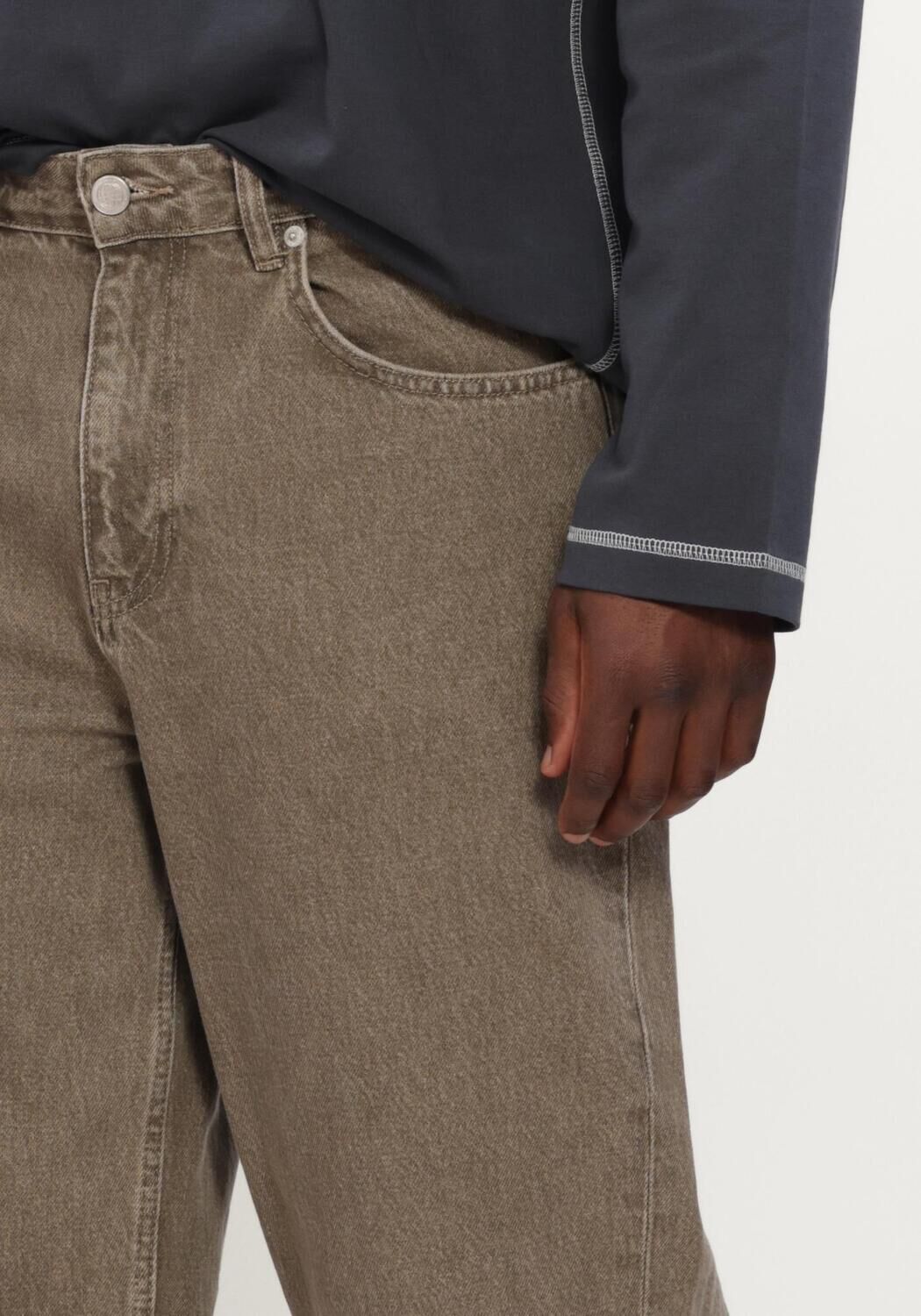 Grijze FLANEUR Wide jeans RELAXED JEANS - large