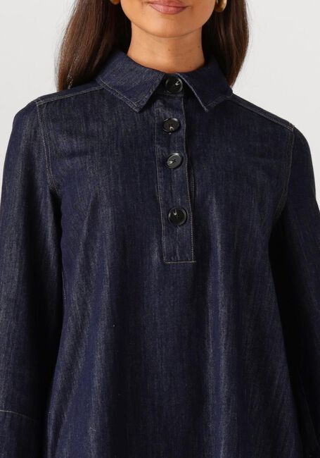 Donkerblauwe SECOND FEMALE Mini jurk DERA DENIM TUNIC DRESS - large