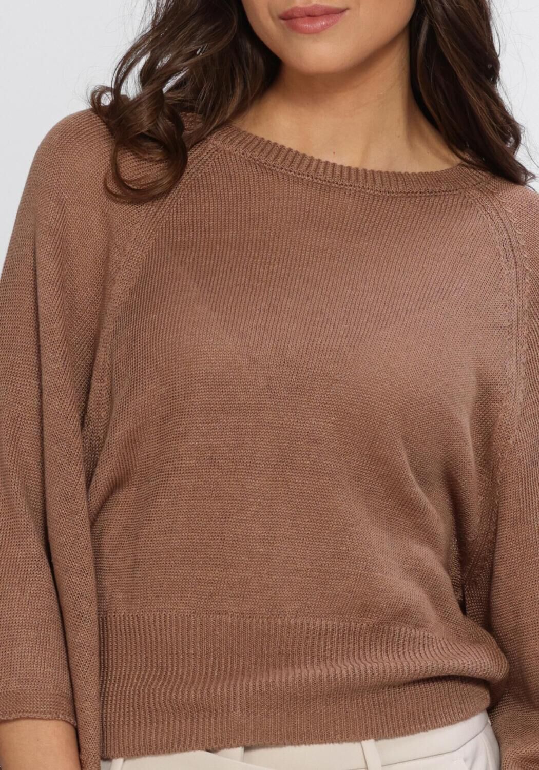 Bruine STUDIO AR Trui MARISOL LINNEN KNIT - large