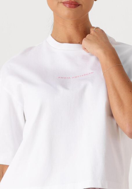 Witte AMAYA AMSTERDAM T-shirt BAYLIE LOGO - large